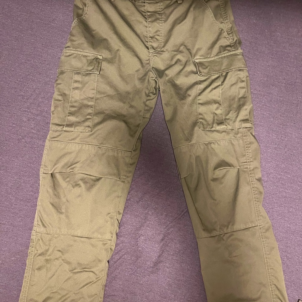 Mens green cargo pants 30x30 brand new